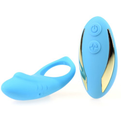 Generique Cockring vibrant Shark 29mm Bleu